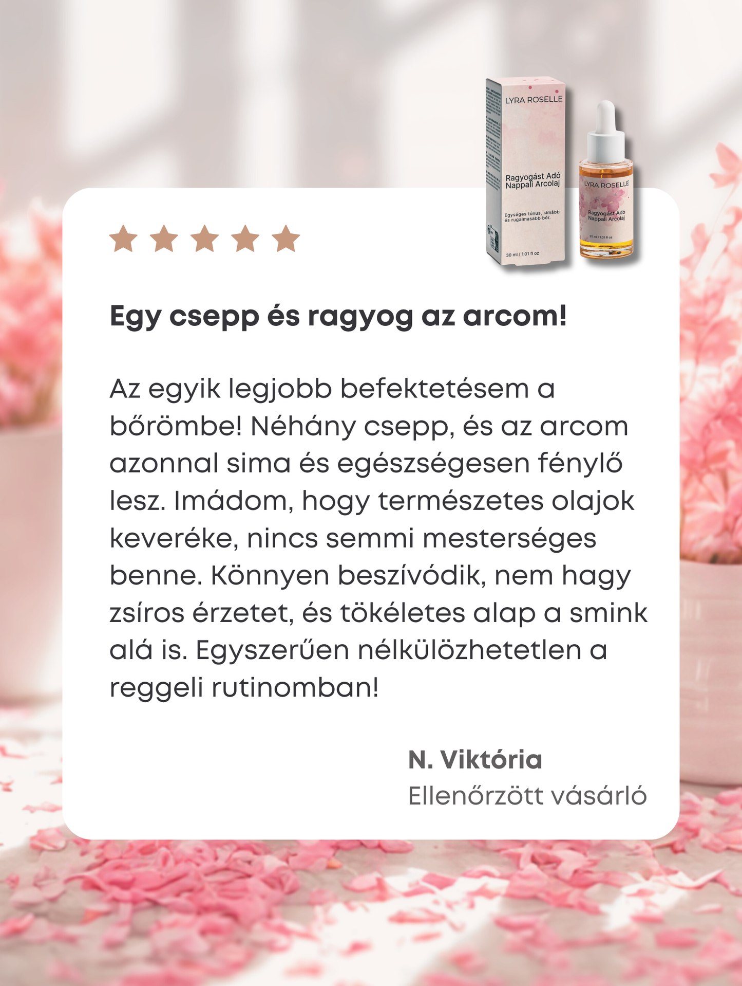 Ragyogást Adó Nappali Arcolaj