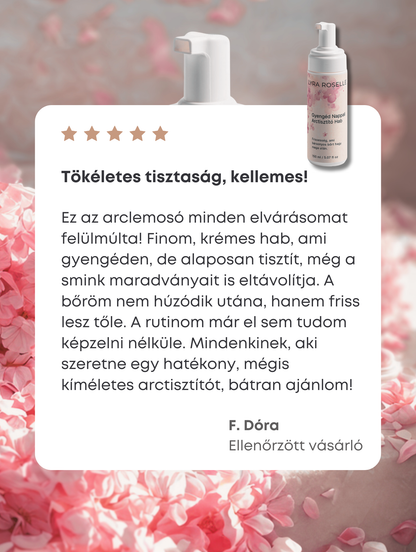 Gyengéd Nappali Arctisztító Hab