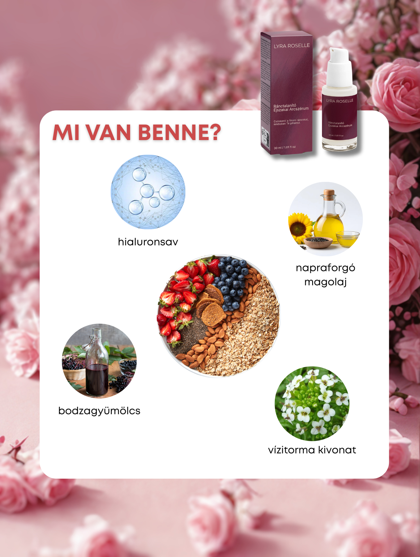 Ránctalanító Éjszakai Arcszérum