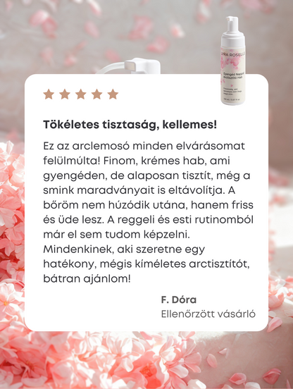 Gyengéd Nappali Arctisztító Hab