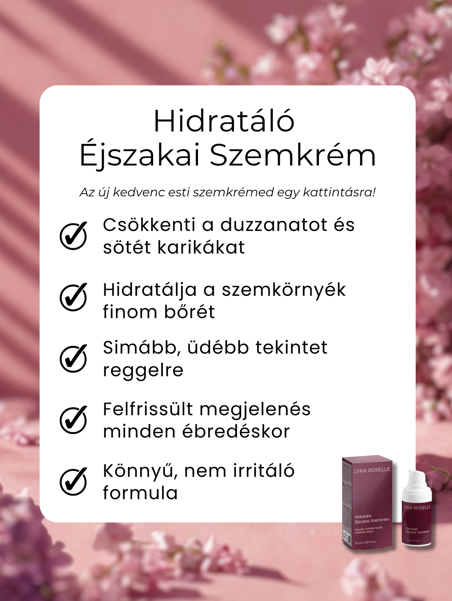 Hidratáló Éjszakai Szemkrém